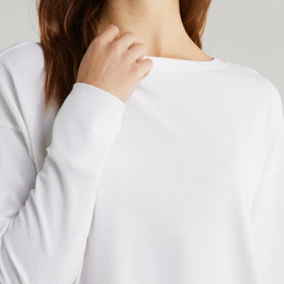 ZellaTextured Equilibrium White Long Sleeve T-Shirt - Picture 5 of 15